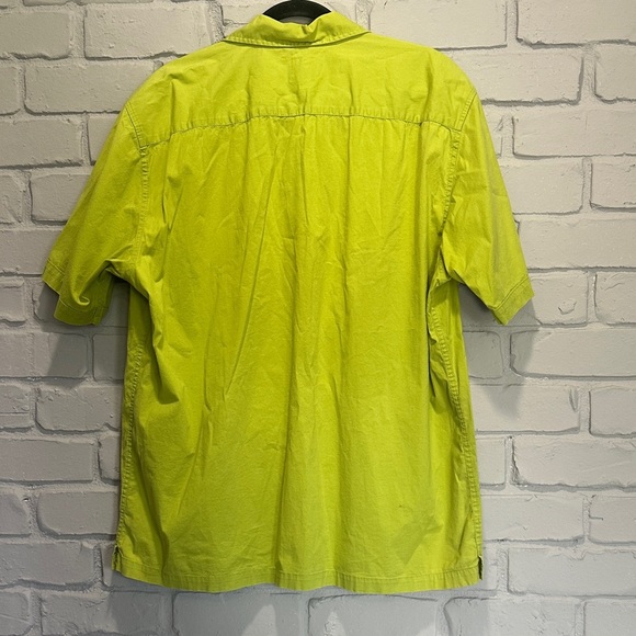 NWOT GAP Men's Bright Green Casual Shirt size XL - Picture 4 of 6